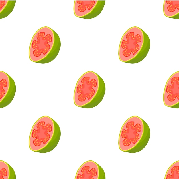 Illustration on theme big colored seamless guava