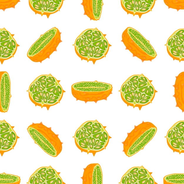 Illustration on theme big colored seamless kiwano