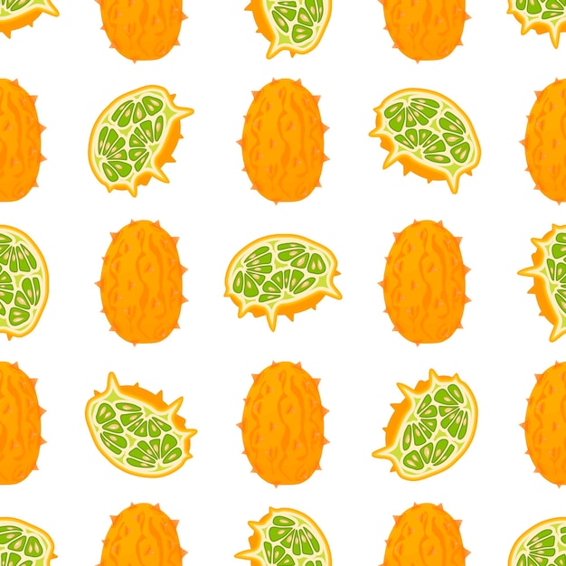 Illustration on theme big colored seamless kiwano