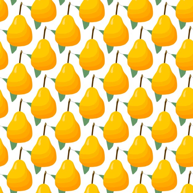 Illustration on theme big colored seamless pear