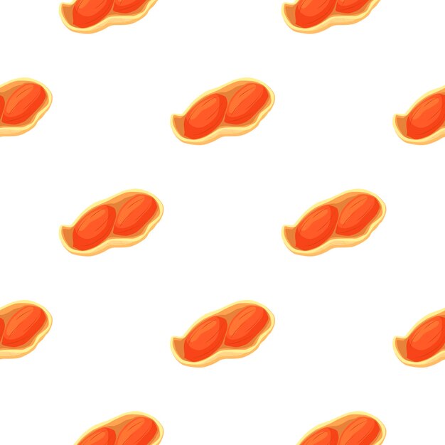 テーマの大きなパターンの同じ種類のピーナッツのイラスト