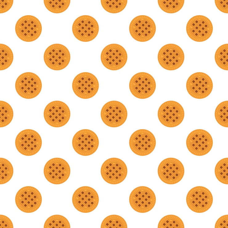 Vector illustration on theme big set identical biscuit kit colorful pastry cookie