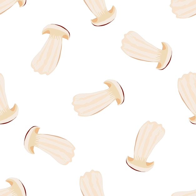 illustration on theme of bright pattern brown mushroom