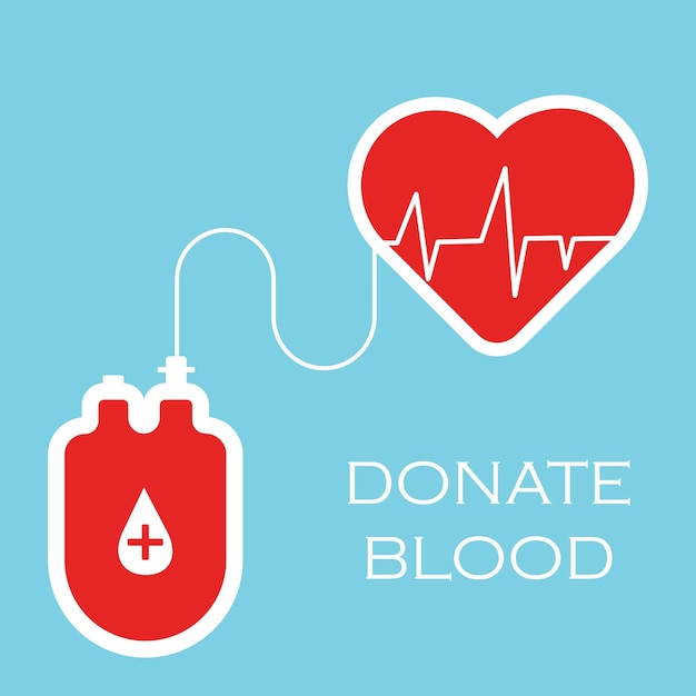 Illustration on the theme of donor day A blood donor
