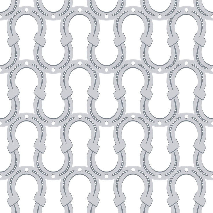 Vector illustration on theme irish holiday st patrick day seamless horseshoes