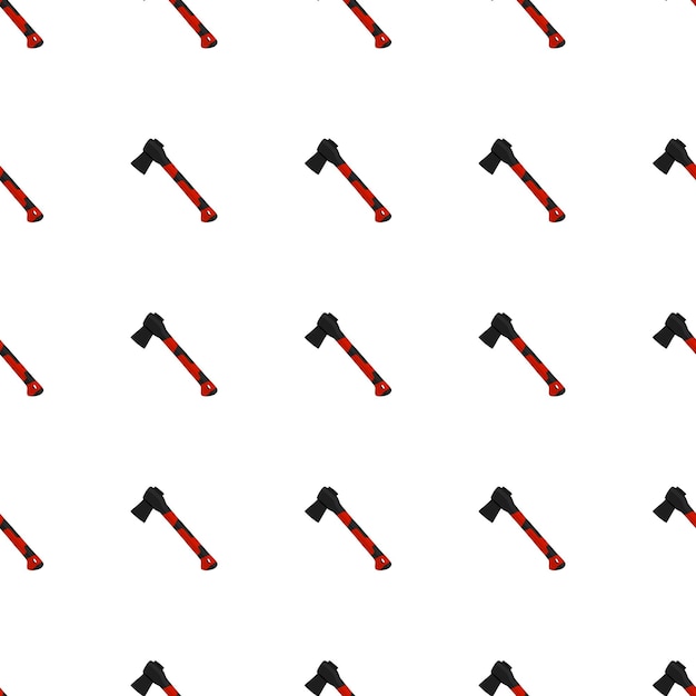 Vector illustration on theme pattern steel axes with wooden handle