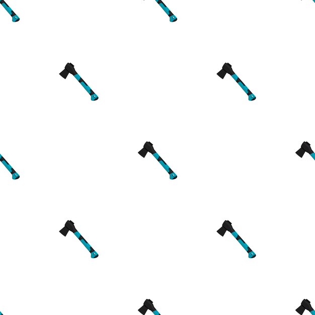 Illustration on theme pattern steel axes with wooden handle