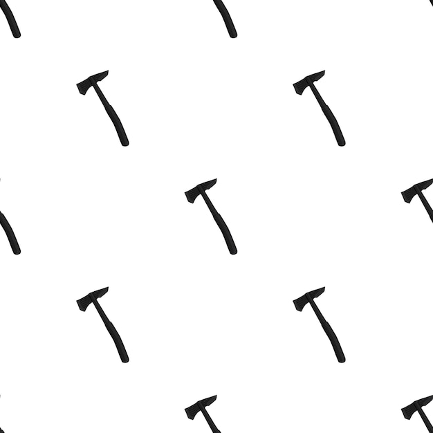 Illustration on theme pattern steel axes with wooden handle