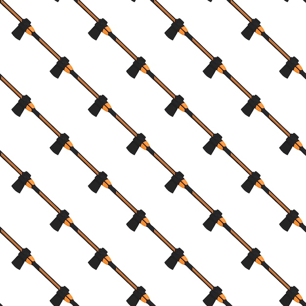Vector illustration on theme pattern steel axes with wooden handle