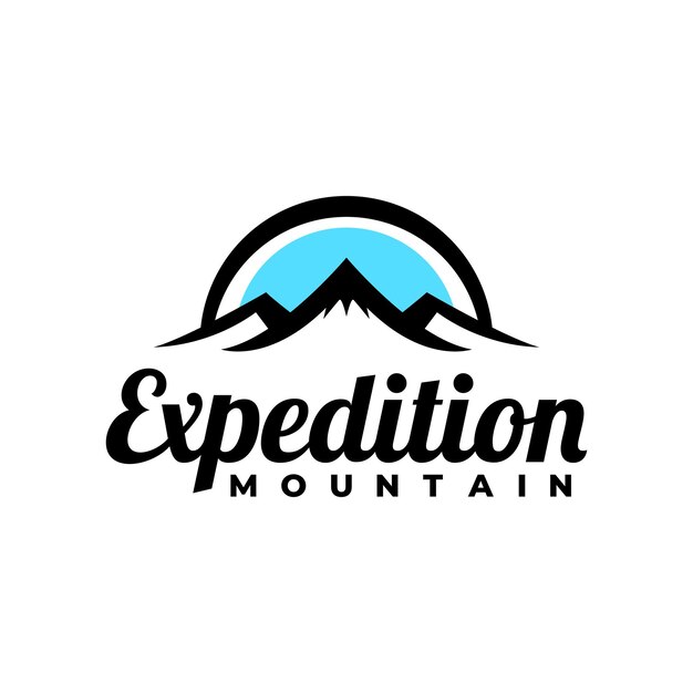 Иллюстрация трех гор хороша для любого бизнеса, связанного с горной экспедицией