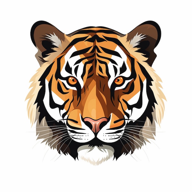 illustration tiger vector animal design chinese decoration graphic asia china symbol asia
