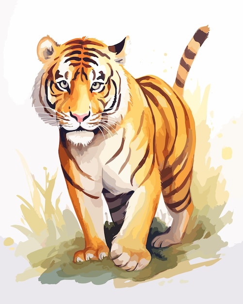 Vettore illustrazione di una tigre