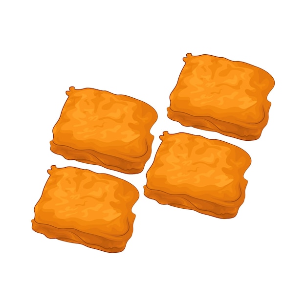 Vector illustration of tofu