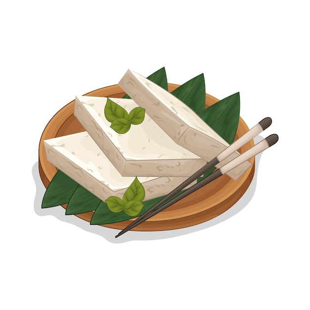 Illustration of tofu