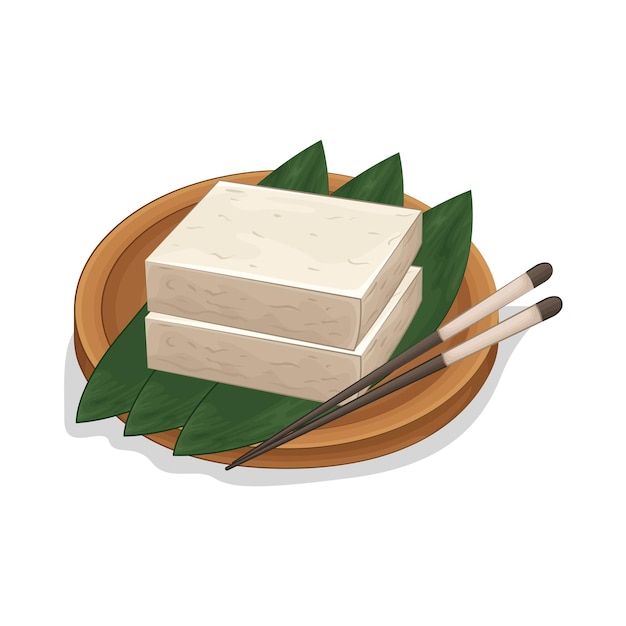 Illustration of tofu