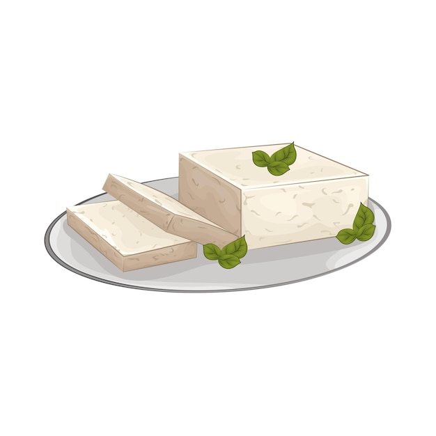 Vettore illustrazione del tofu