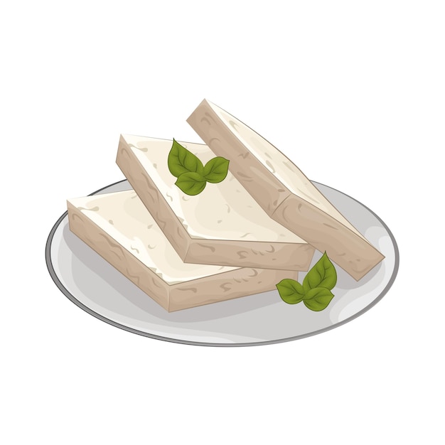 Vettore illustrazione del tofu