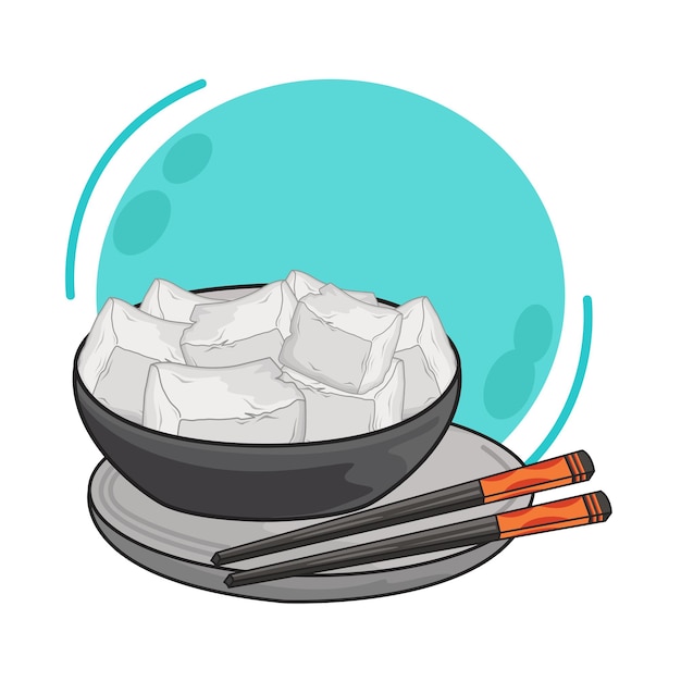 Illustration of tofu