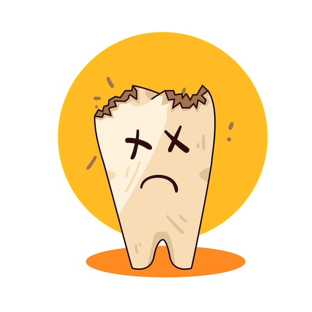 Vector illustration of tooth