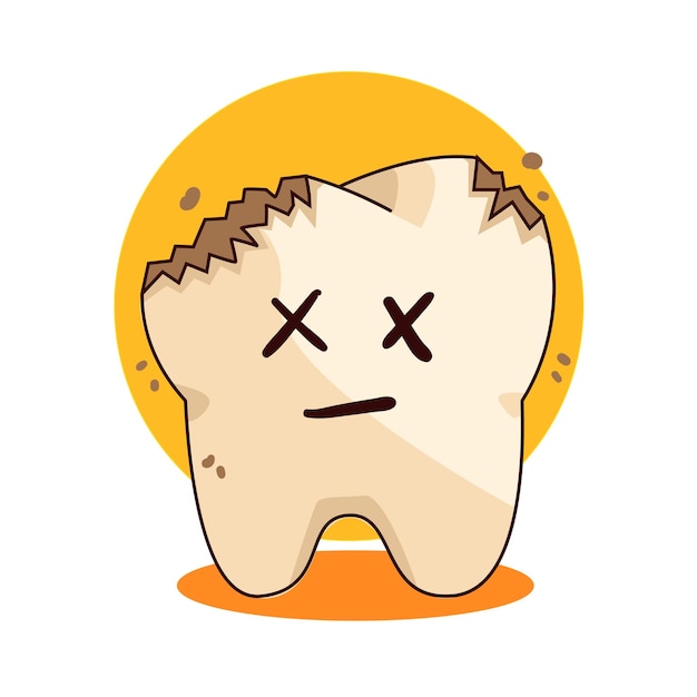 Vector illustration of tooth