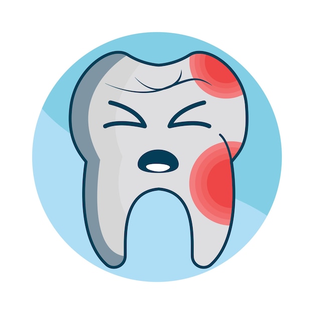 Vector illustration of tooth