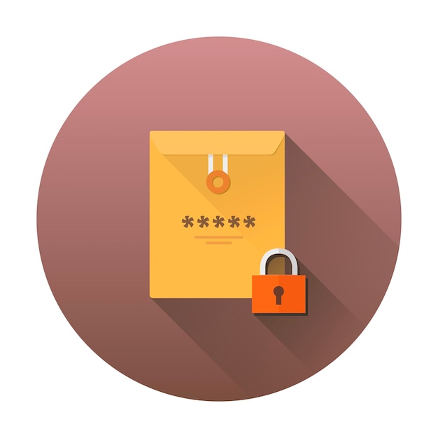 Vector illustration of total protection of private information