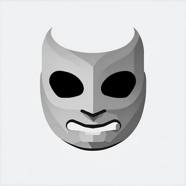 Vector illustration of traditional mask super hero mask face mask face character cartoon mask vector