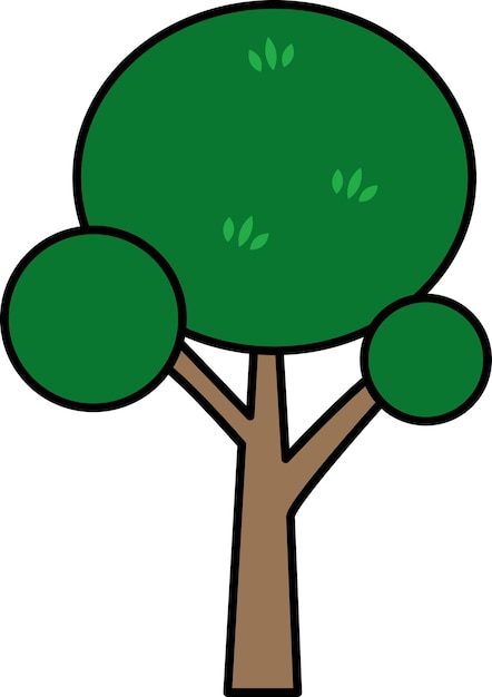 Vector illustration of tree