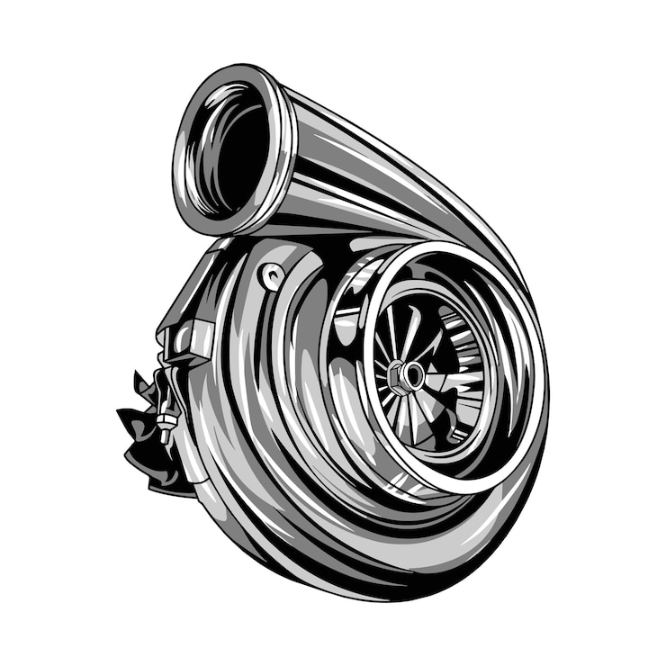 Vector illustration of a turbo