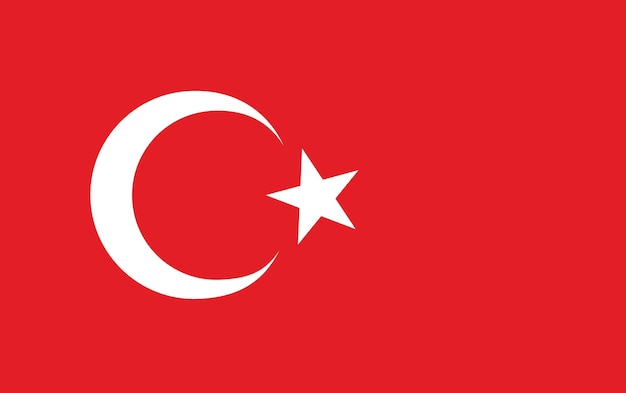 Illustration of Turkey flag vector