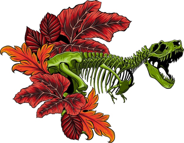 イラスト原画 獲物を狙うティラノサウルス 「暴君」 絵画