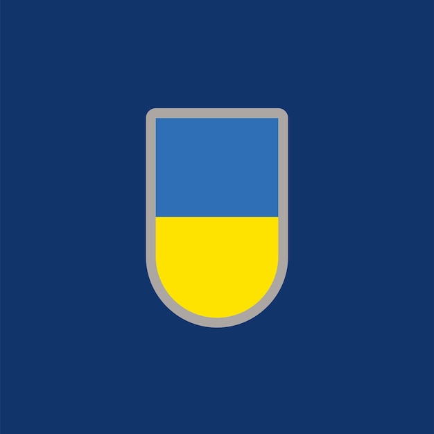 Illustration of ukraine flag template