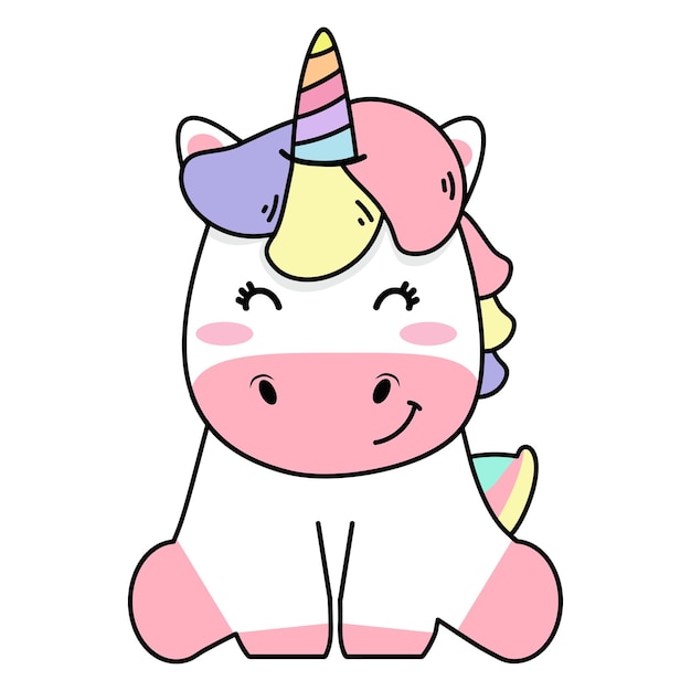 ユニコーンのイラスト キャラクターデザイン