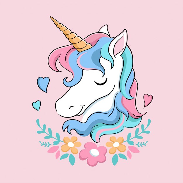 Vector illustration of unicorn