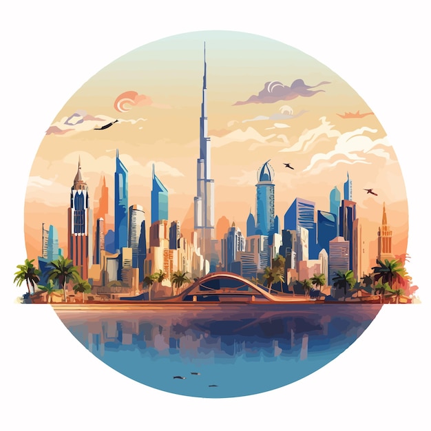 Vector illustration of united arab emirates