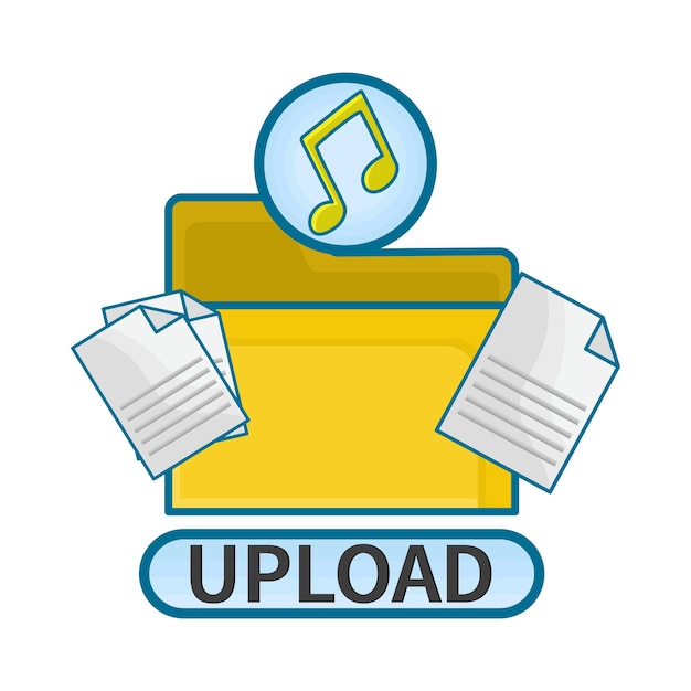 Illustration of upload