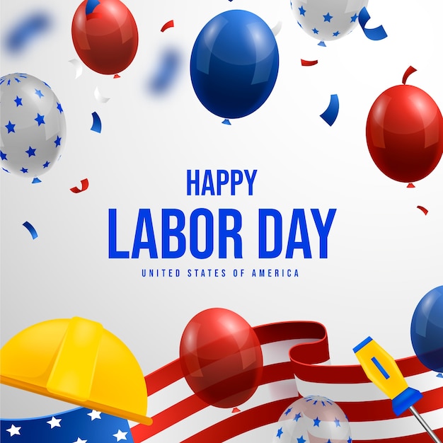 Illustration for us labor day celebration