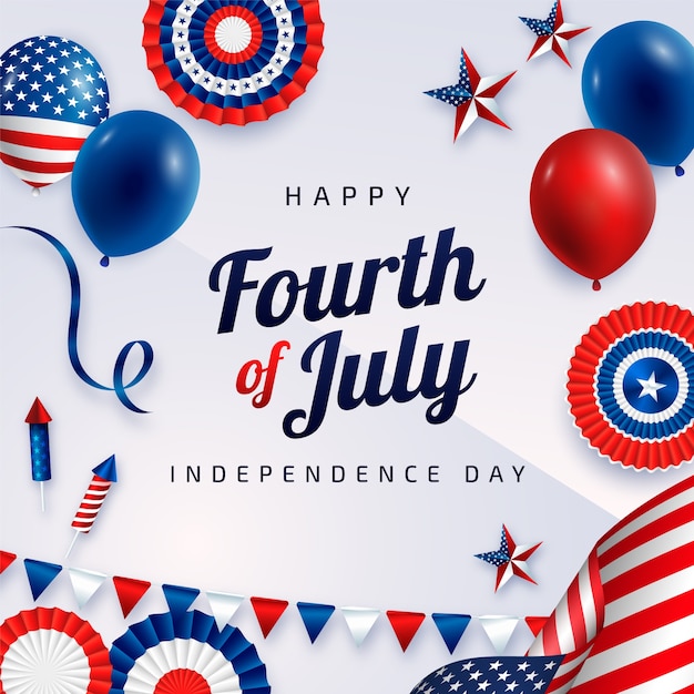 Illustration for usa independence day celebration
