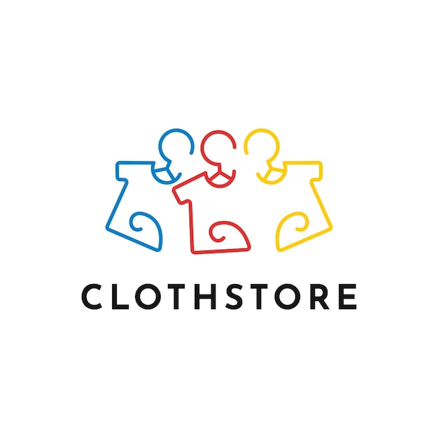 Illustration Vcetor Graphic Cloth Store For Clothes Business