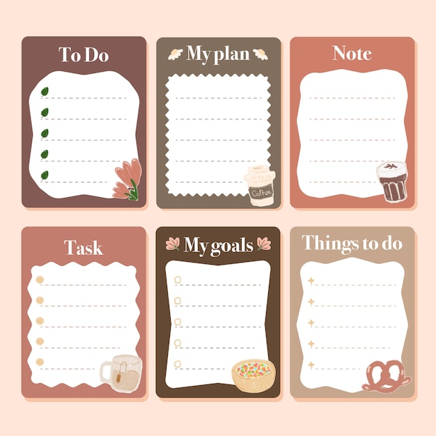 Vector illustration vector blank reminder paper notes sticky note pad with tape memo pad memo planner