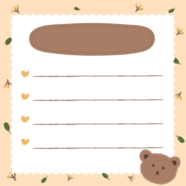 Cute note paper Vectors & Illustrations for Free Download