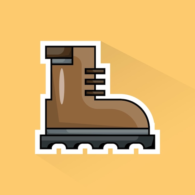 Vector illustration vector of boots in flat design