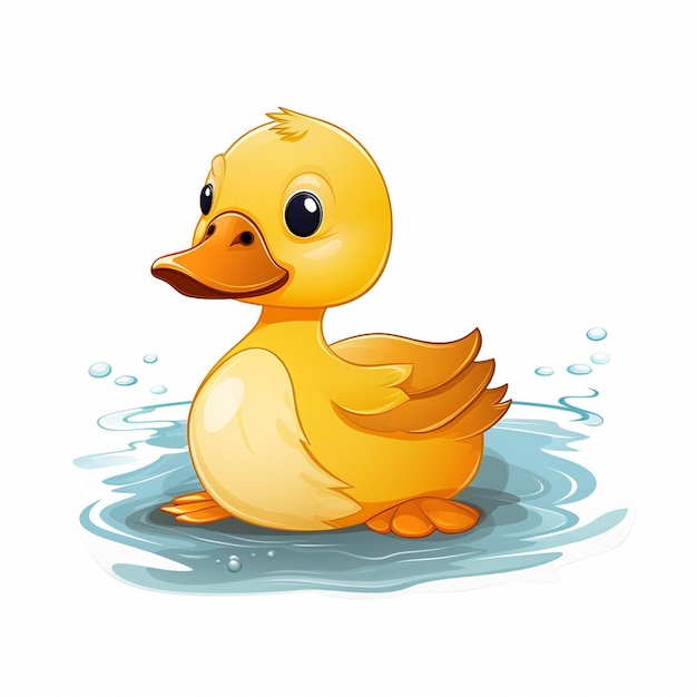 illustration vector duck animal cartoon bird isolated cute design white graphic drawing