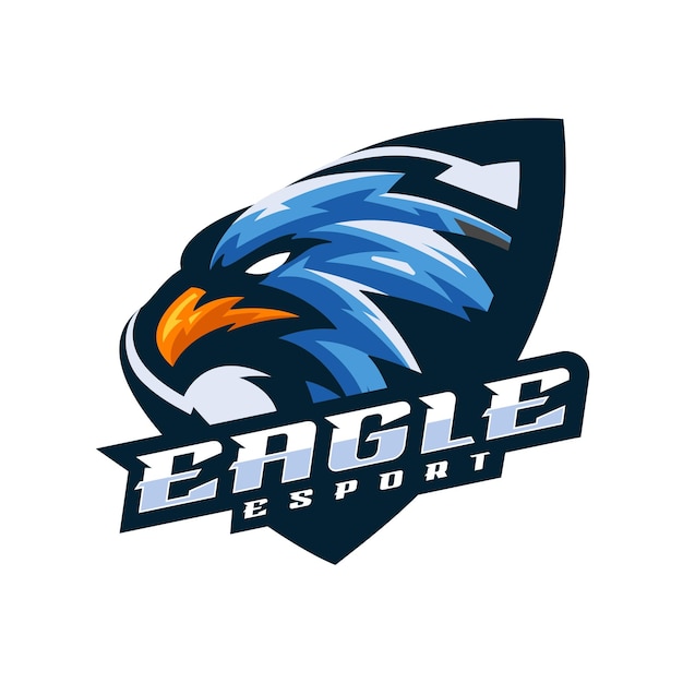 Illustration Vector Eagle ESport Mascot Style