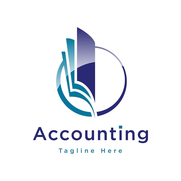 Vector illustration vector graphic of accounting logo design