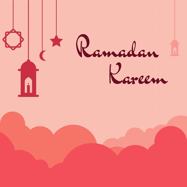 Illustration vector graphic of Bless of Ramadan Kareem. Perfect for Ramadan greeting card, Ramadan t