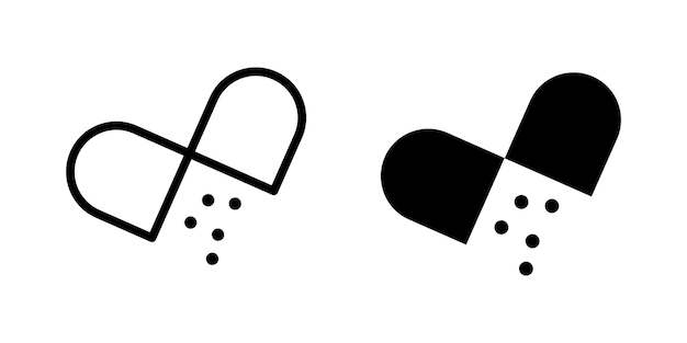 Illustration Vector Graphic of Capsule icon