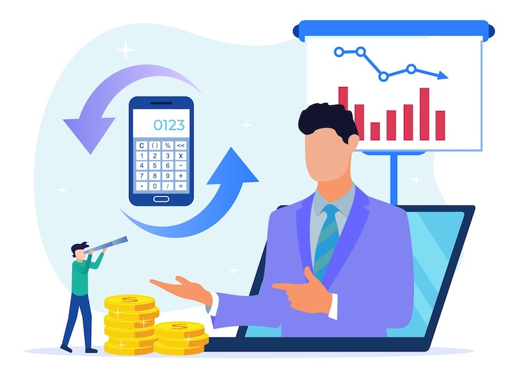 Vector illustration vector graphic cartoon character of audit