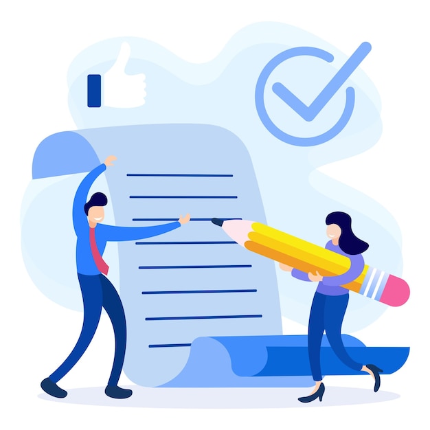 Иллюстрация векторный графический мультфильм характер бизнеса