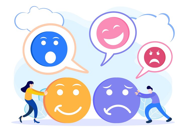 Иллюстрация векторной графики мультфильма персонажа эмоционального